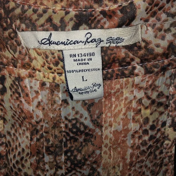 American Rag Sleeveless Tieback Button down blouse - Picture 5 of 7